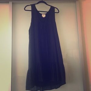 Casual black shift dress